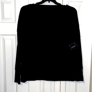 Black long sleeve top